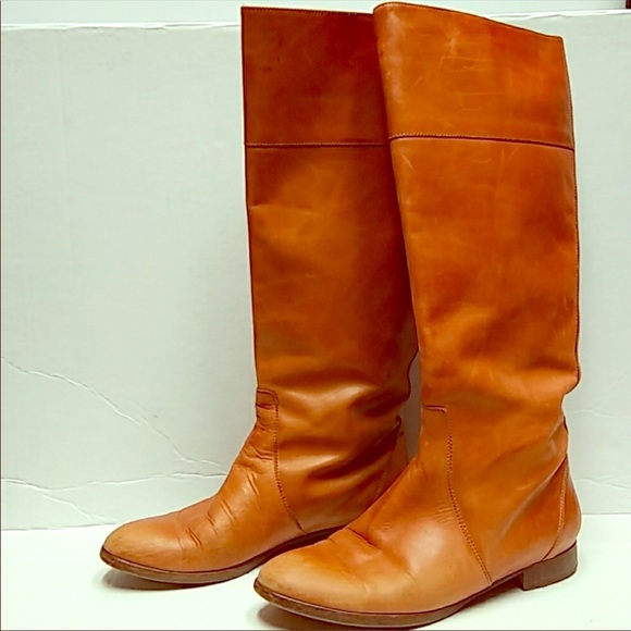 J. Crew Shoes - J crew riding tall boots caramel leather booker